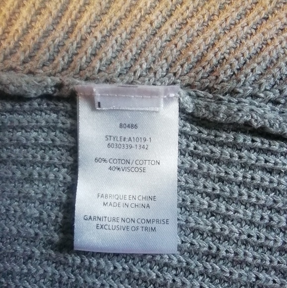 Melanie Lyne grey cotton viscose long sweater M - Picture 5 of 5